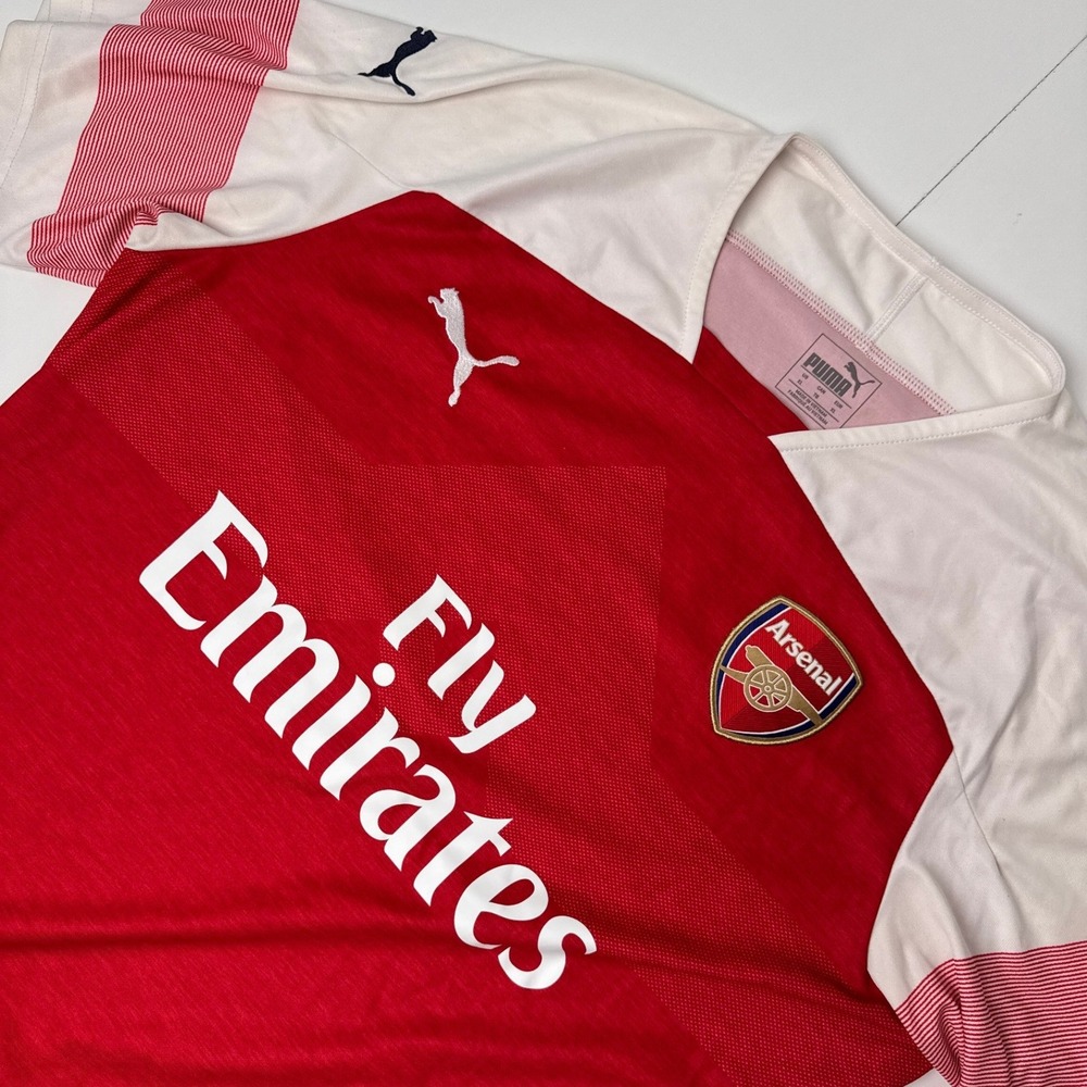 Puma Arsenal FC 2018-19 Home Jersey Red White Mens XL Fly Emirates Soccer Shirt